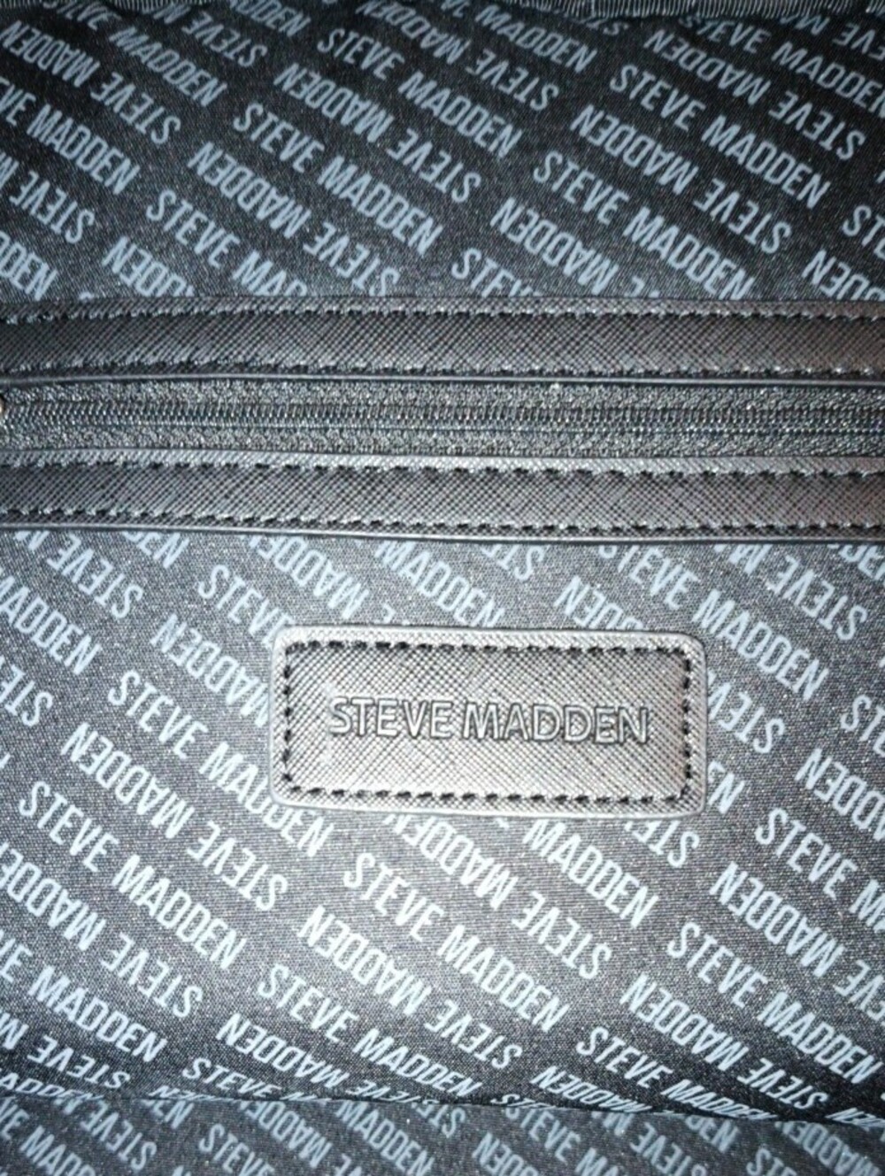 Black Steve Madden Quilted Backpack - Picture 7 of 16